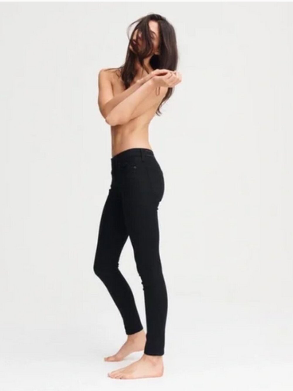 Rag & Bone Cate Women’s Mid Rise Black Skinny Jeans, NWT size 28